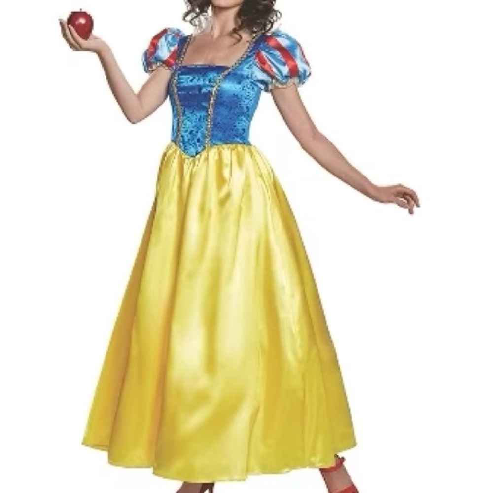 Disney Snow White Princess Gown Costume + Wig